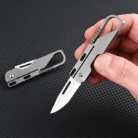 Titanium Alloy Keychain Mini Folding Knife - model 4